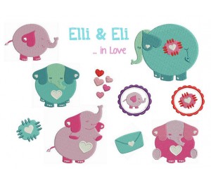 Stickserie Elli & Eli in Love